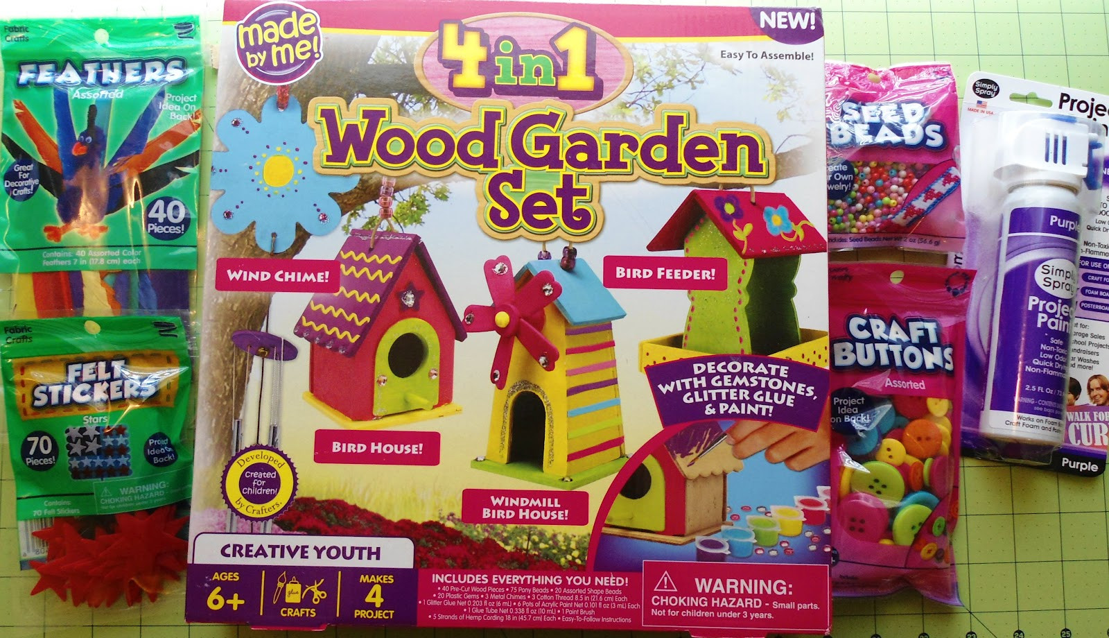 Walmart Kids Crafts
 Wood Garden Set Craft Kit for Kids Summer Fun from