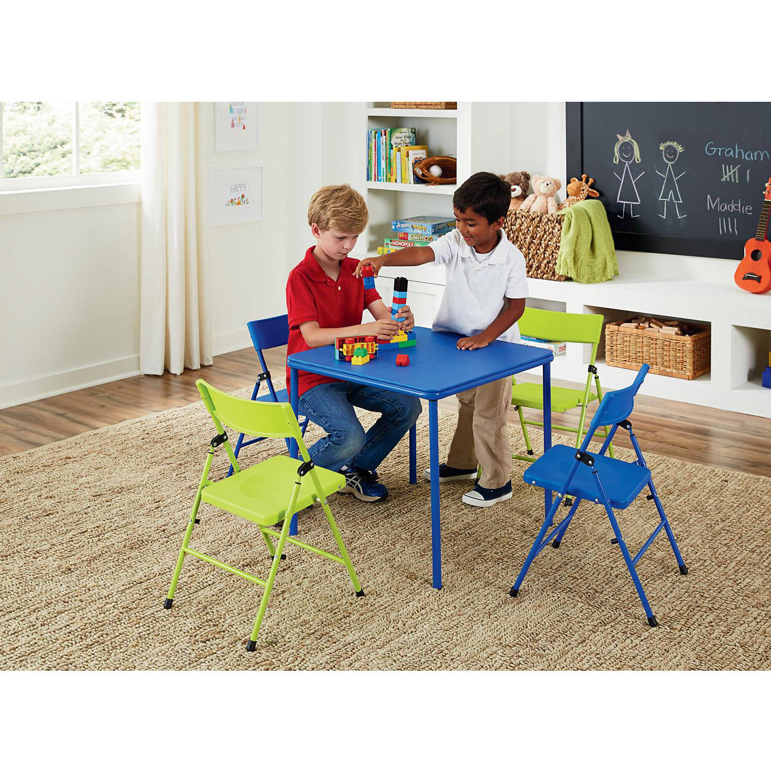 Walmart Kids Table Set
 Cosco 5 Piece Kid s Table and Chair Set Multiple Colors