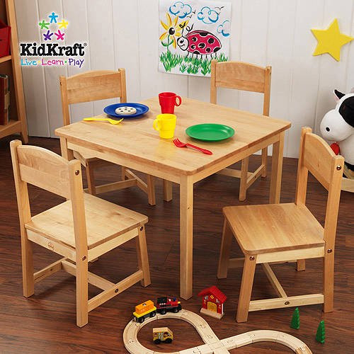Walmart Kids Table Set
 KidKraft Farmhouse Table and 4 Chairs Set Multiple