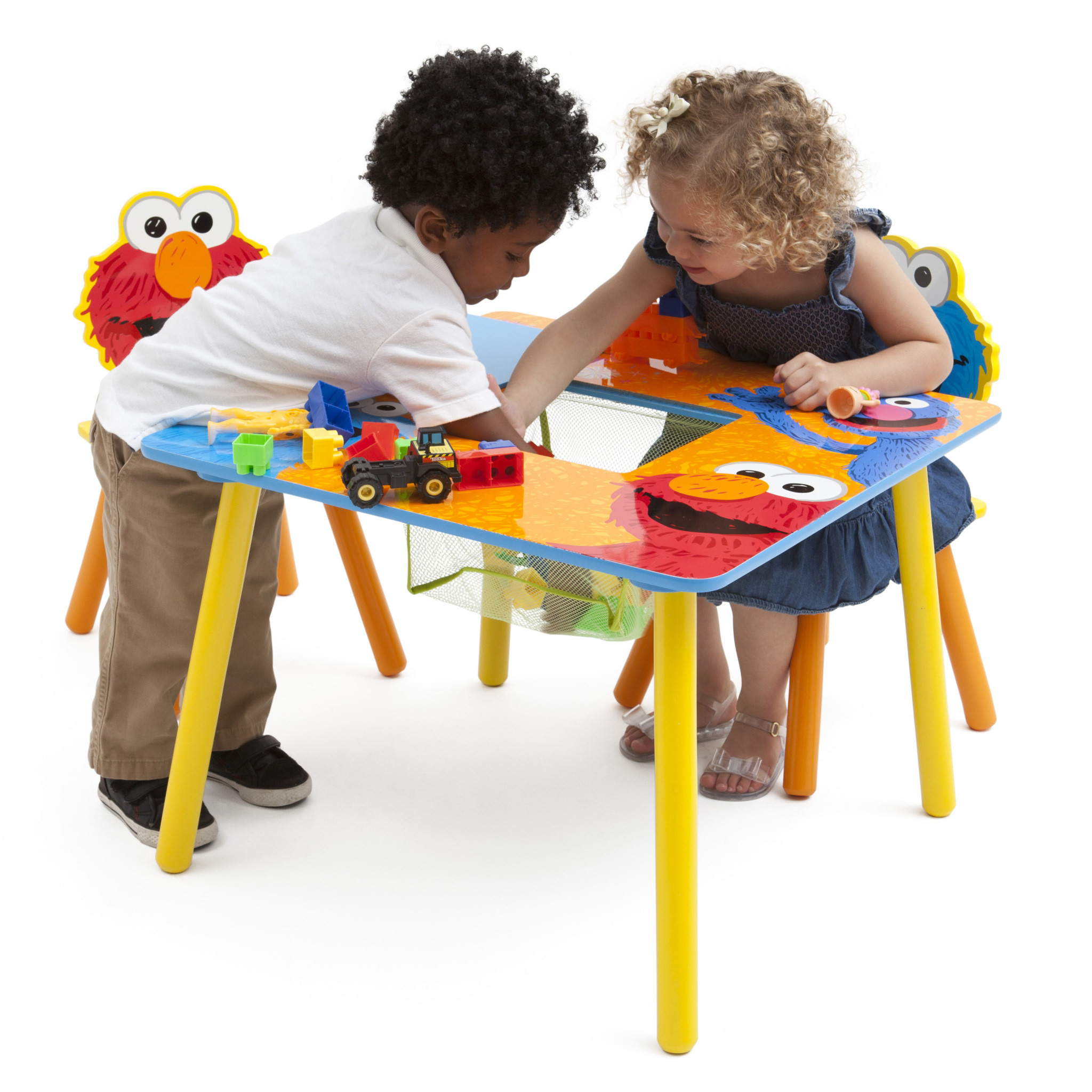 Walmart Kids Table Set
 Sesame Street Wood Kids Storage Table and Chairs Set by