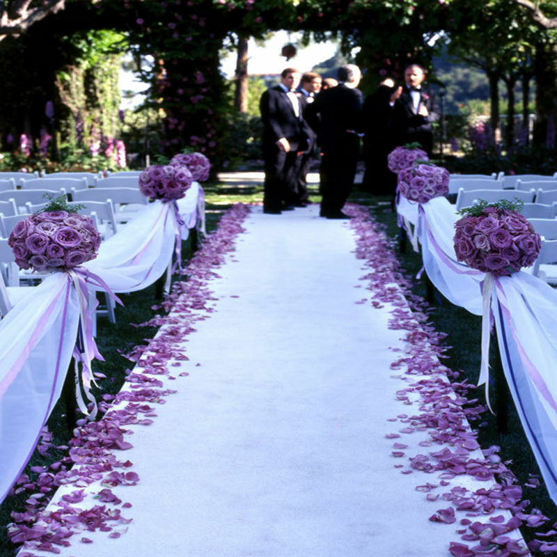 Wedding Aisle Decoration Ideas
 50 ft Satin Fabric Aisle Runner 22 Colors Extra Wide 60