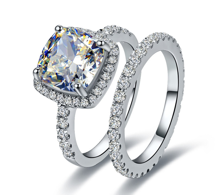 Wedding Band Prices
 Fabulous 2Ct Main Stone Simulate Diamond Bridal Sets