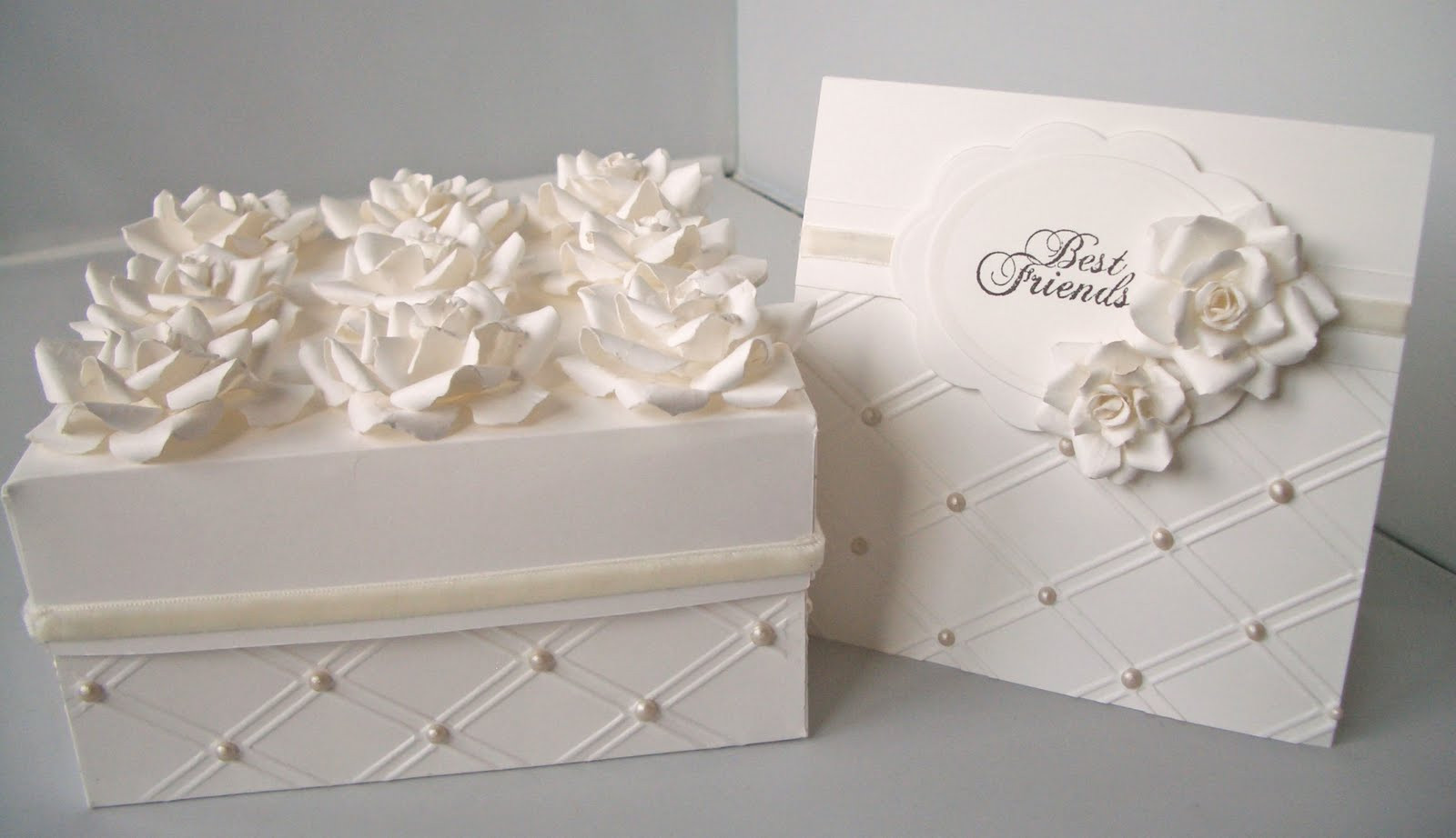 Wedding Cake Box
 Julie s Inkspot Spellbinders Rose Creations