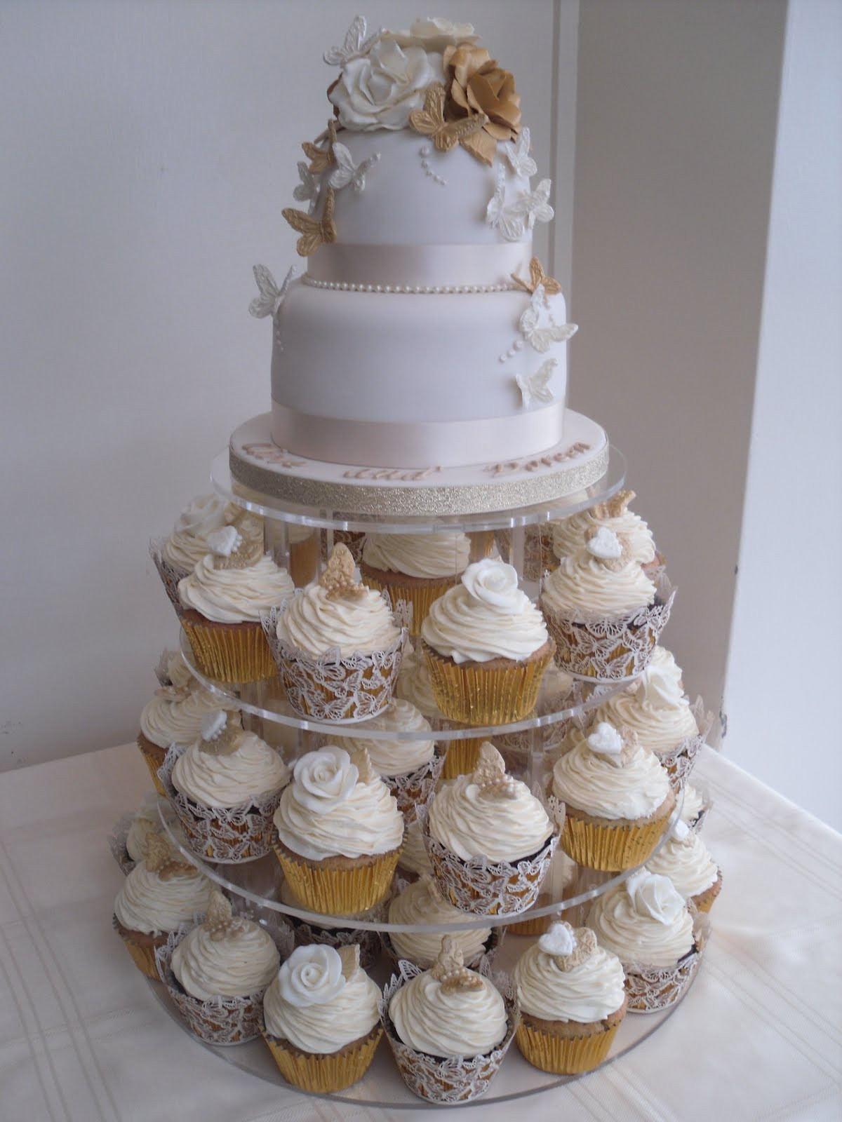 Wedding Cake Idea
 Katies Cupcakes Golden Wedding Anniversary