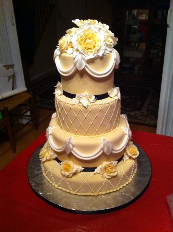 Wedding Cakes Fredericksburg Va
 Wedding cake by Lizzie cakes of Fredericksburg VA