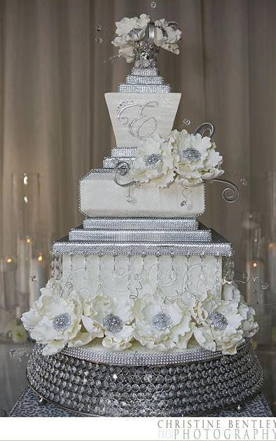 Wedding Cakes With Rhinestones
 Remarkable Rhinestone BLING for Weddings and Events
