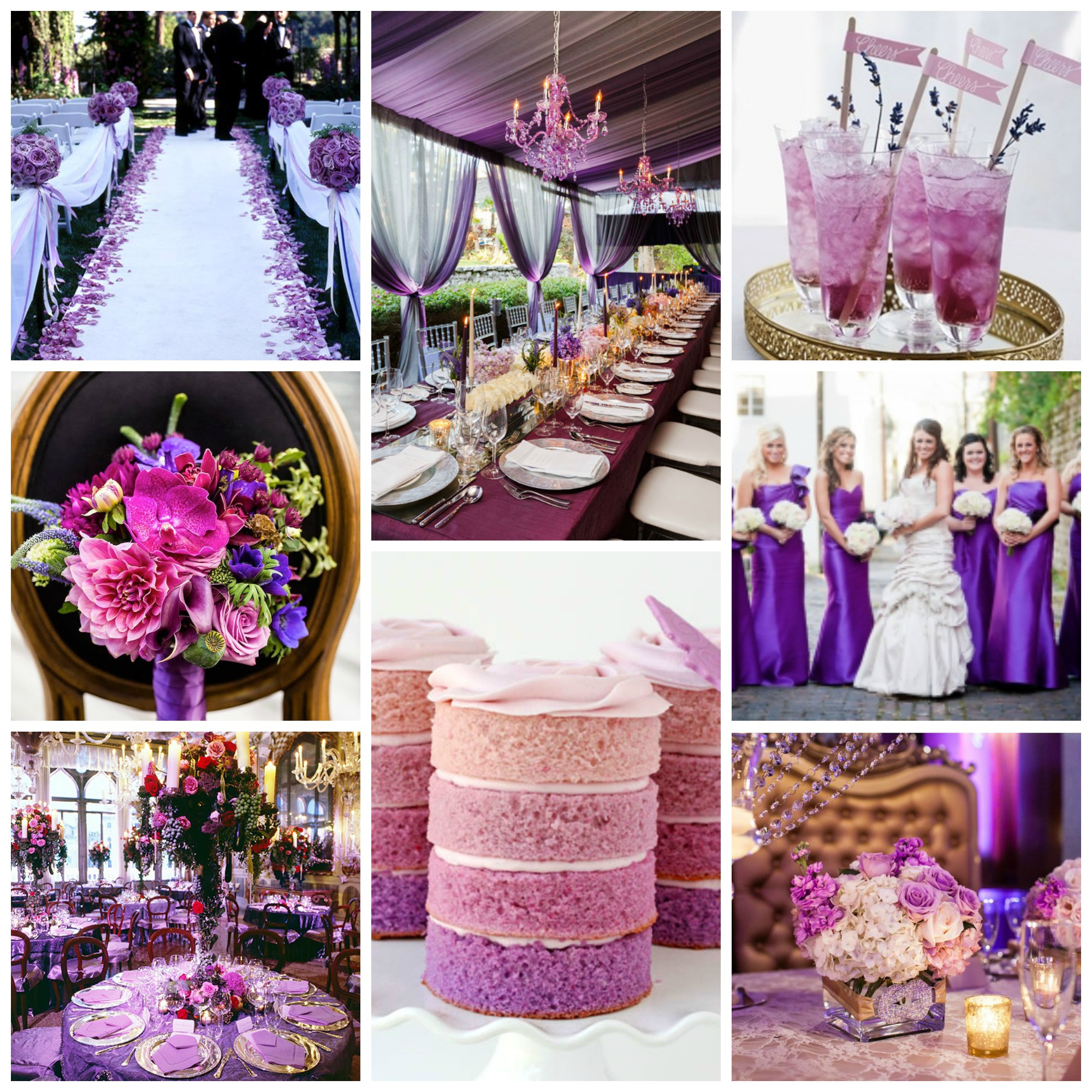 Wedding Color Scheme
 17 Ways to Make Radiant Orchid Happen in Your Wedding