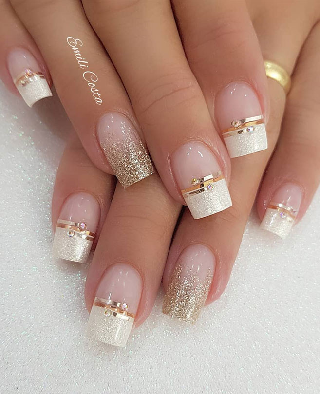 Wedding Day Nails
 100 Beautiful wedding nail art ideas for your big day