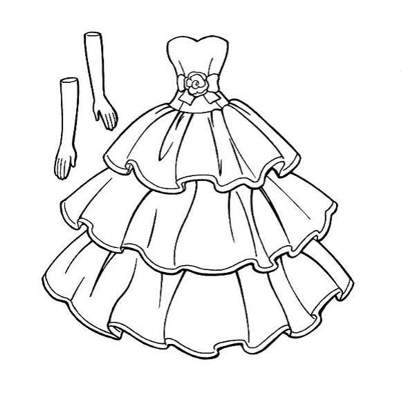 Wedding Dress Coloring Pages
 Free Printable Wedding Coloring Pages