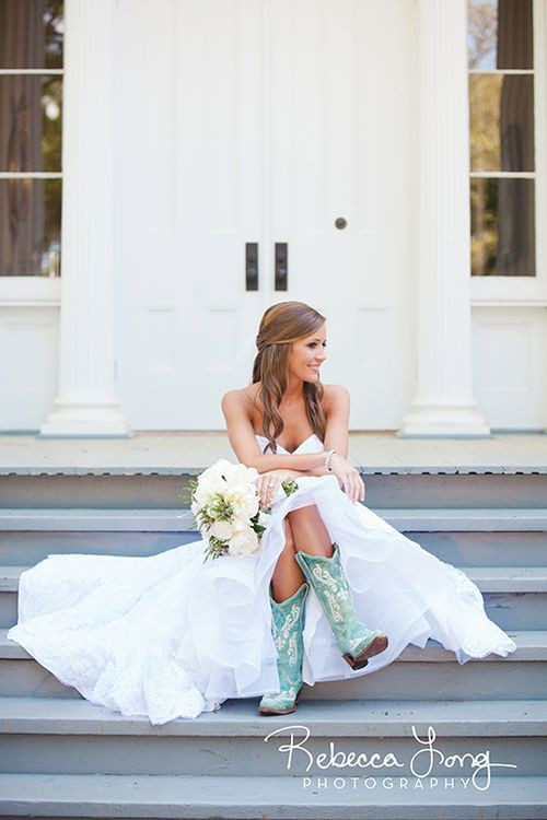 Wedding Dresses With Cowboy Boots
 Wedding Dresses and Cowgirl Boots The SnapKnot Blog