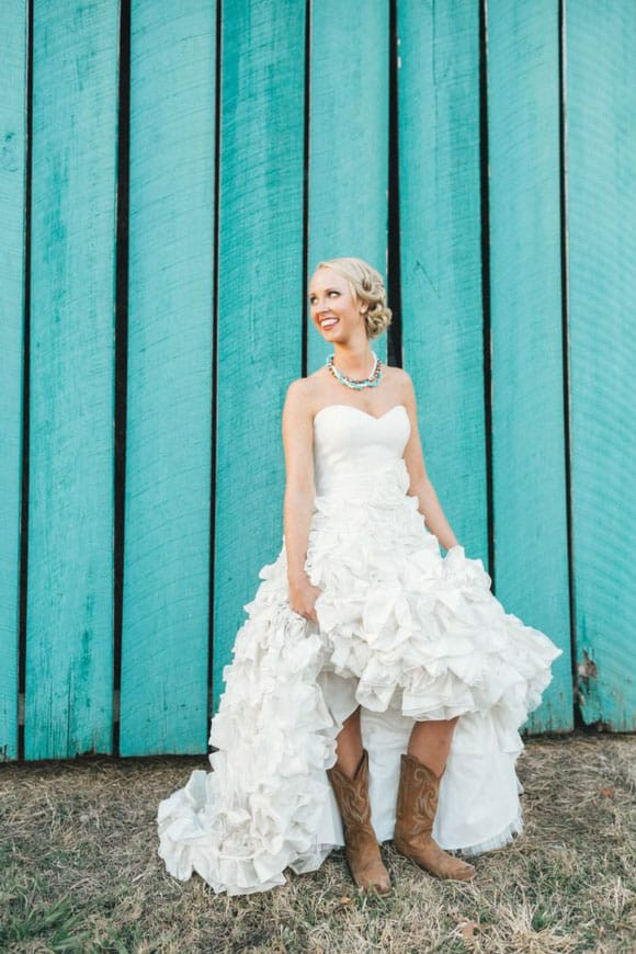 Wedding Dresses With Cowboy Boots
 Cowboy Boots and Weddings Cowgirl Magazine