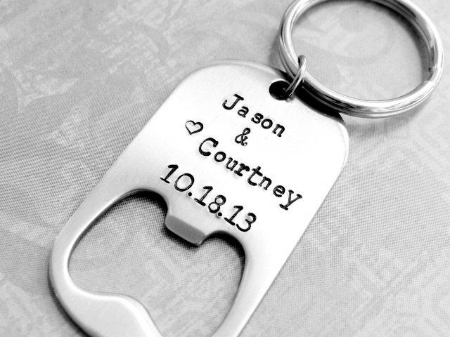 Wedding Favor Bottle Opener
 Wedding Favor Personalized Bottle Opener with by BBeadazzled