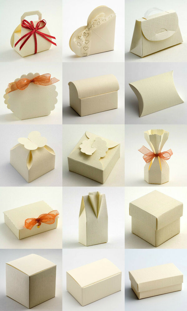 Wedding Favor Boxes
 Best Quality DIY Ivory Silk Embossed Wedding Favour Favor