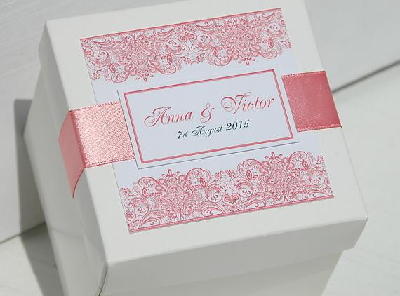 Wedding Favors Boxes
 20 Custom Wedding favor Boxes with satin ribbon by