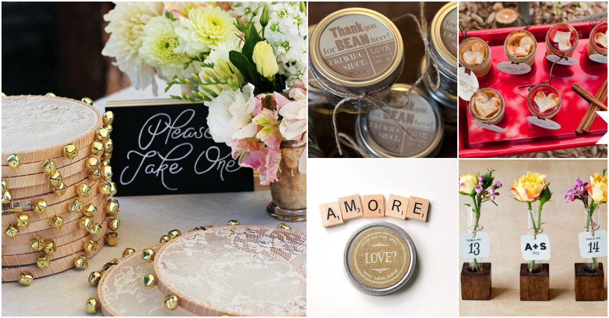 Wedding Favors Diy
 40 Frugal DIY Wedding Favors Your Guests Will Actually