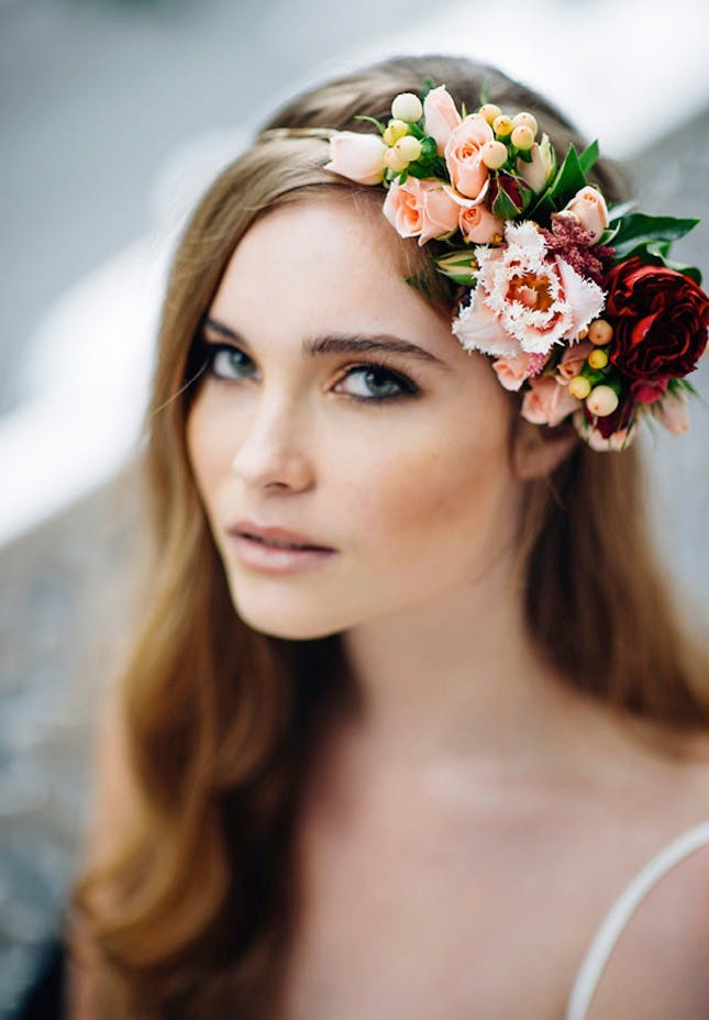 Wedding Flower Crown
 16 Flower Crowns for Your Fall Wedding