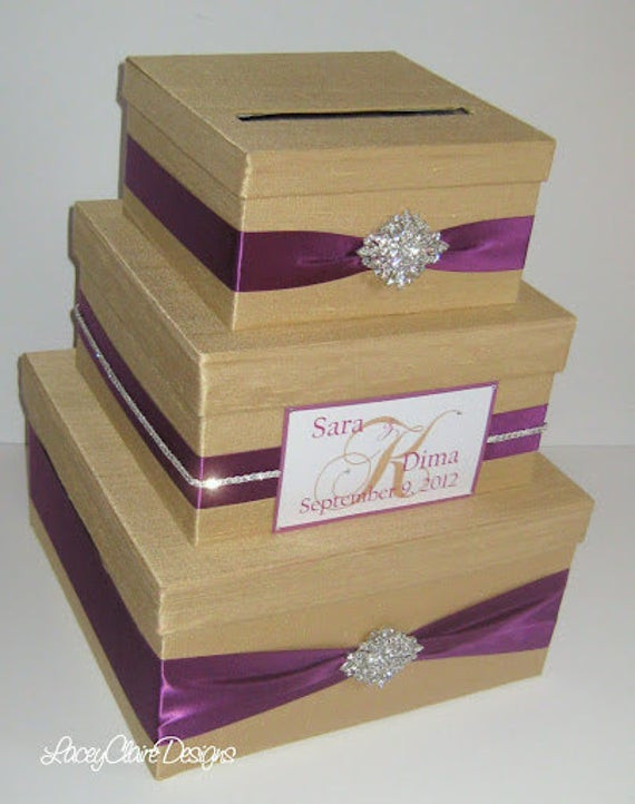 Wedding Gift Boxes For Cards
 Wedding Gift Box Bling Card Box Money Holder Rhinestone Card