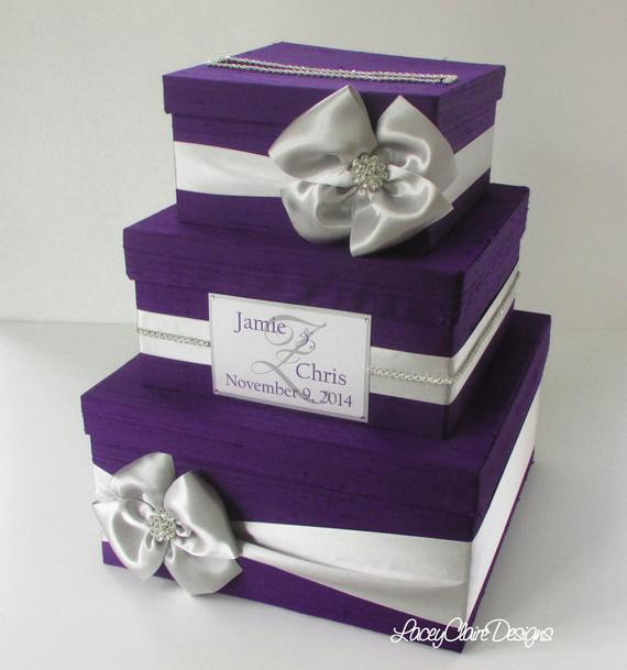 Wedding Gift Boxes For Cards
 Wedding Gift Box Card Box Money Holder Custom Made