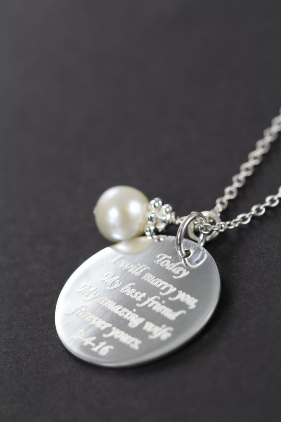Wedding Gift For Bride From Groom
 Wedding Gift for the Bride from Groom Personalized Engraved