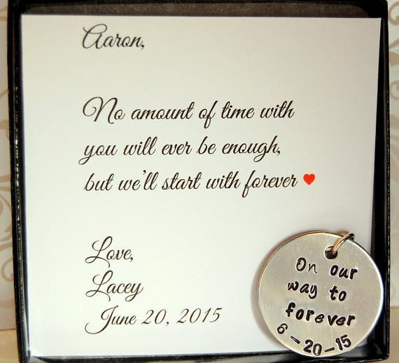 Wedding Gift For Bride From Groom
 Personalized wedding t To GROOM from Bride for groom on