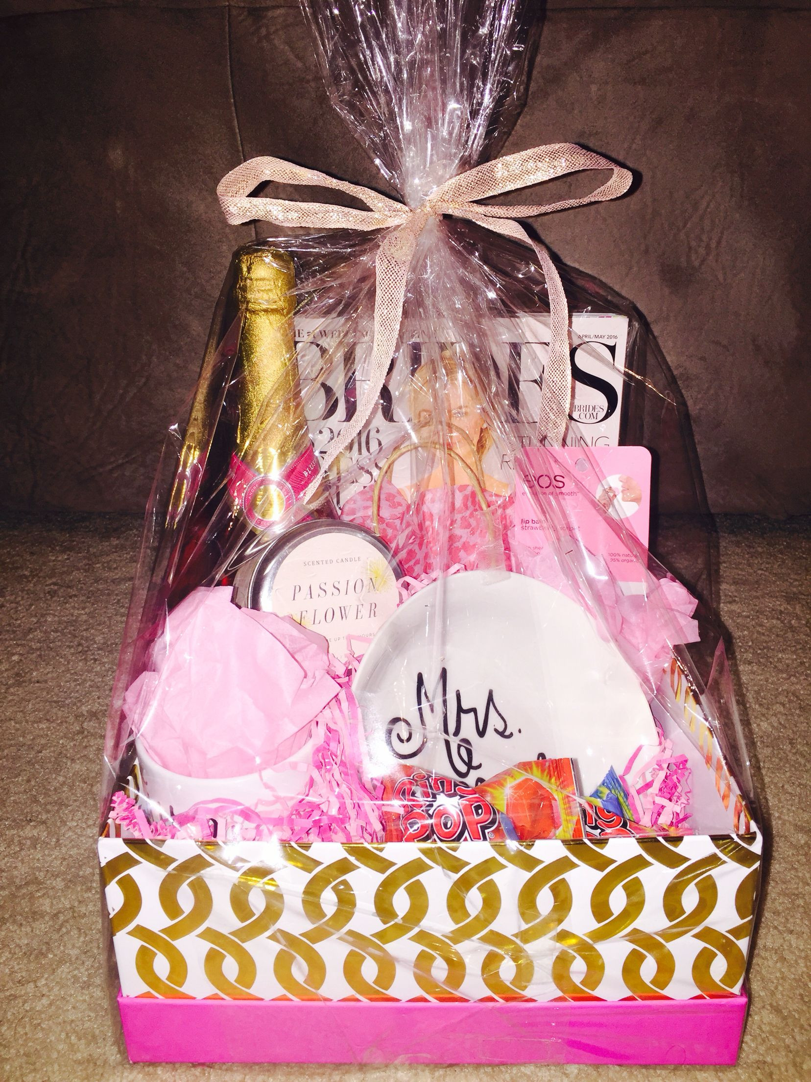 Wedding Gift Ideas For Best Friend Bride
 Engagement t basket I made for my newly engaged best