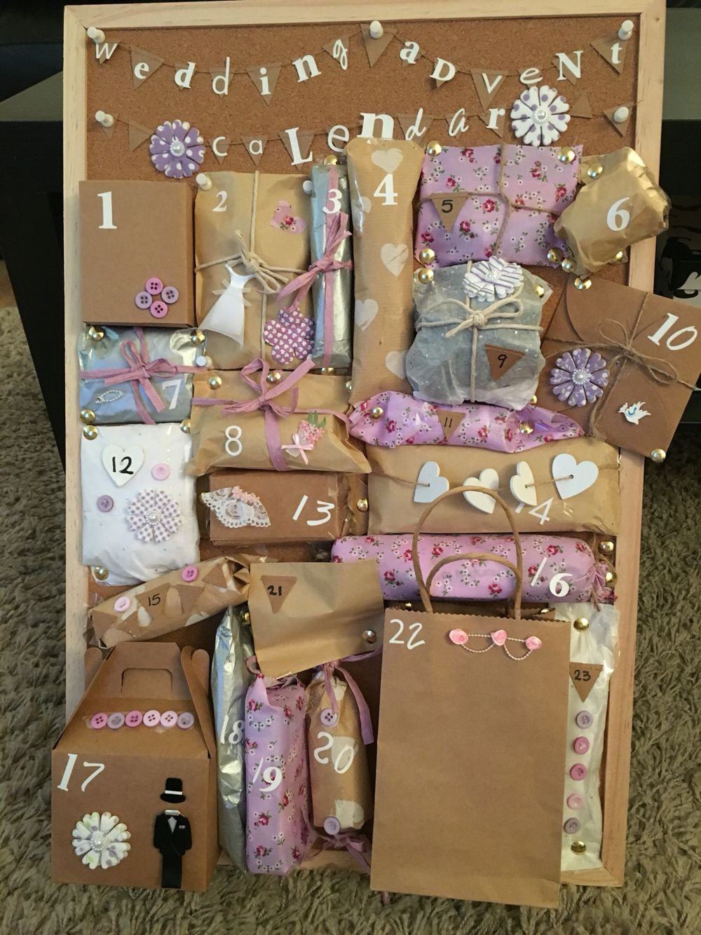 Wedding Gift Ideas For Friends Who Have Everything
 Made this wedding advent calendar for my best friend who