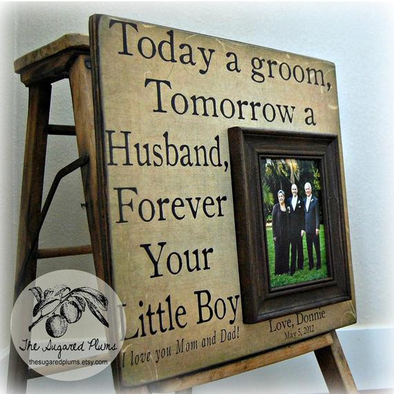 Wedding Gift Ideas For Son
 Parents Wedding Gift Personalized Picture Frame 16x16 TODAY A