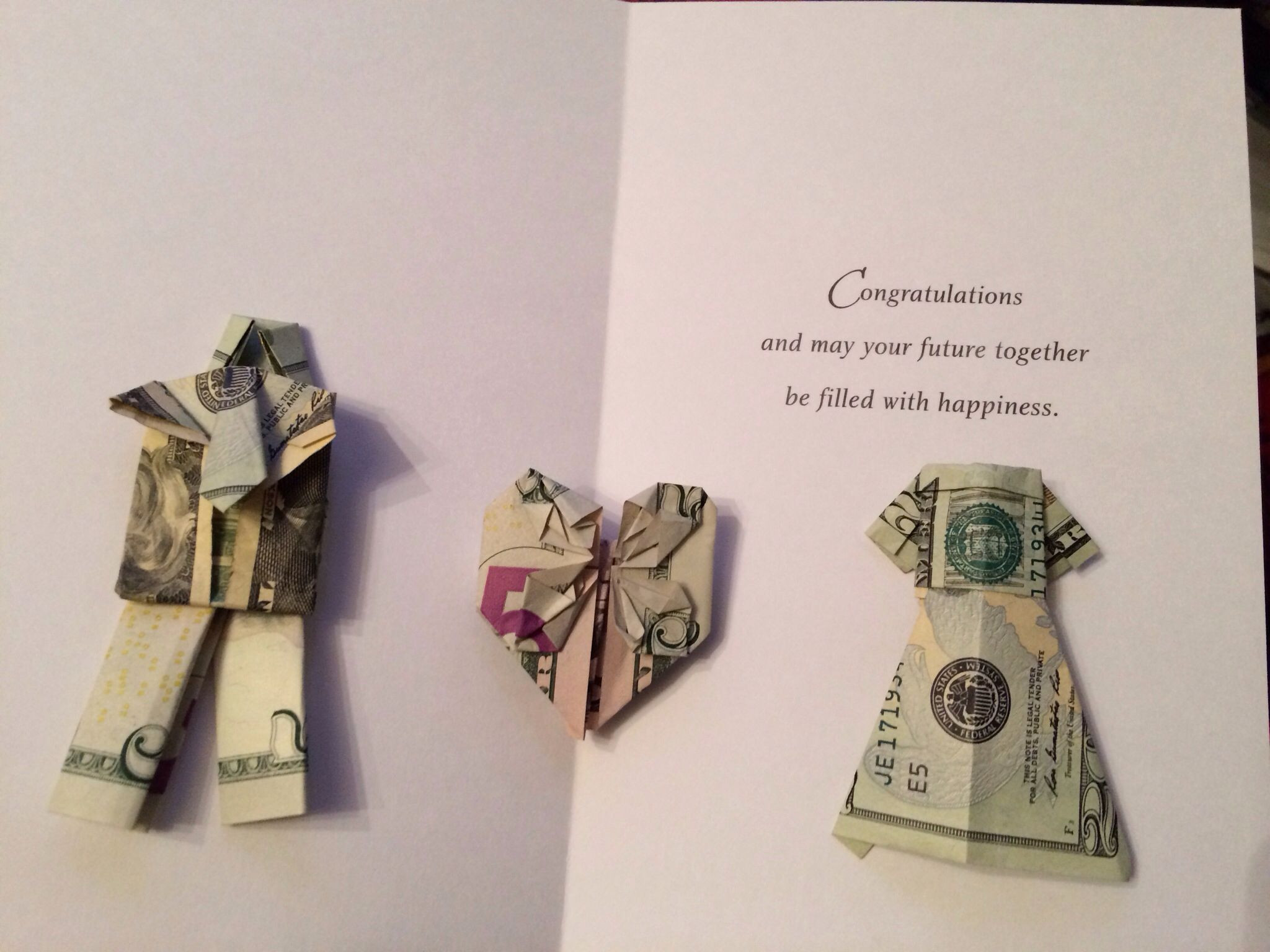 Wedding Gift Money Ideas
 Origami money wedding t