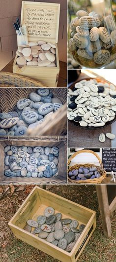 Wedding Guest Book Rocks
 19 Best Wishing Stones images in 2012