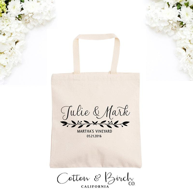 Wedding Guest Gift Bag Ideas
 Personalized Wedding Tote Bag Wedding Guest Bag