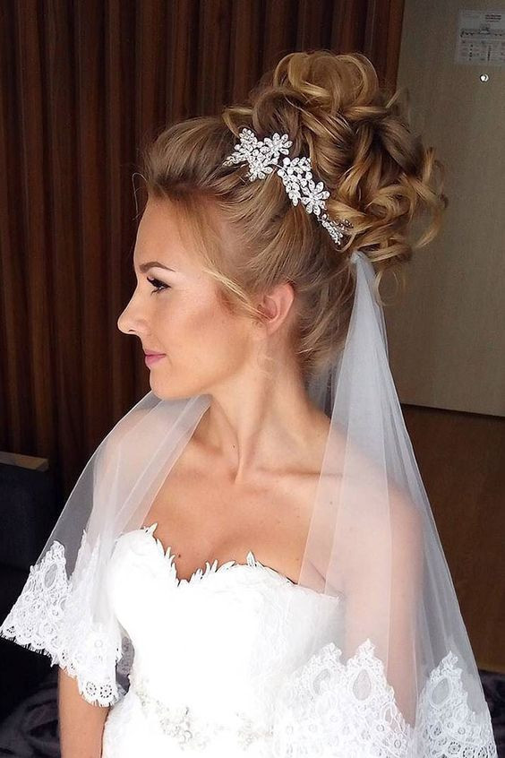 Wedding Hair Updo With Veil
 Wedding hairstyles 2018 with veil