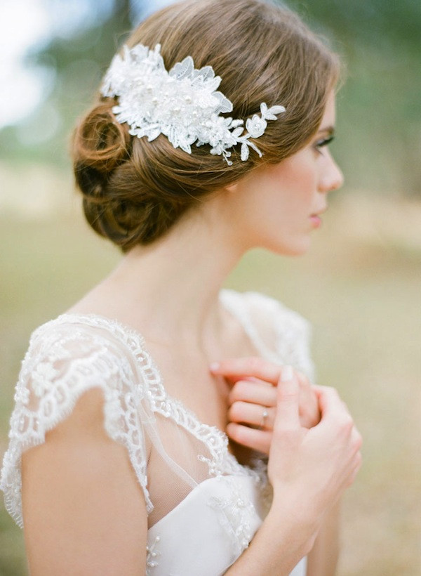 Wedding Hairstyle Videos
 25 Prettiest Lace Bridal Hairpieces & Headpieces for Your