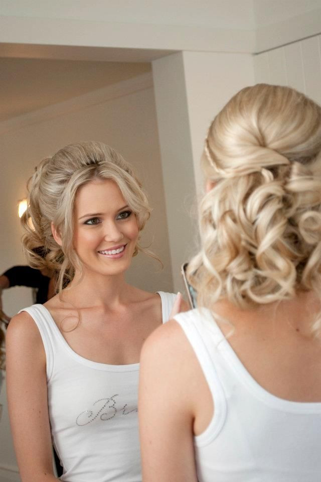 Wedding Hairstyles For Blonde Hair
 Soft updo easy to wear long hair styling wedding hair