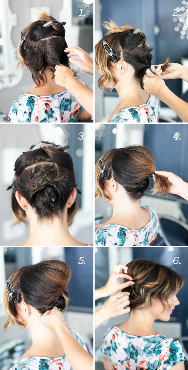 Wedding Hairstyles For Short Hair Step By Step
 Pretty Simple Updo for Short Hair Camille Styles