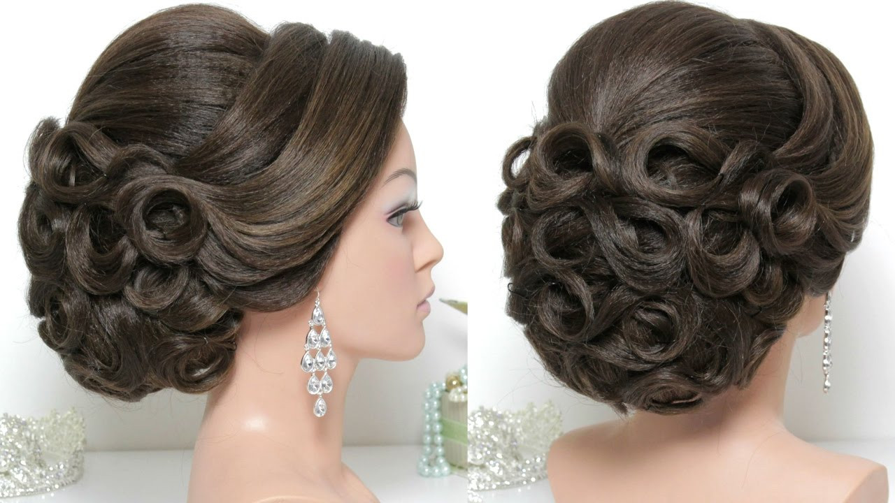Wedding Hairstyles Tutorial
 Bridal hairstyle for long hair tutorial Updo for wedding