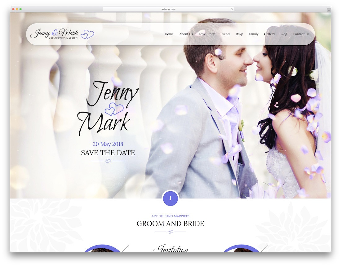 Wedding Invitation Websites
 16 Beautiful HTML Wedding Website Templates 2019 Colorlib