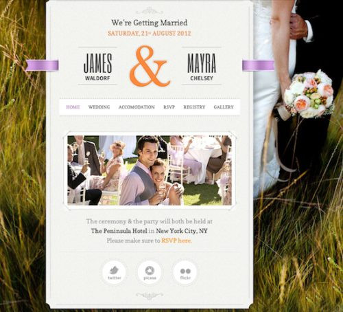 Wedding Invitation Websites
 Best Wedding Themes to Create a Wedding Website