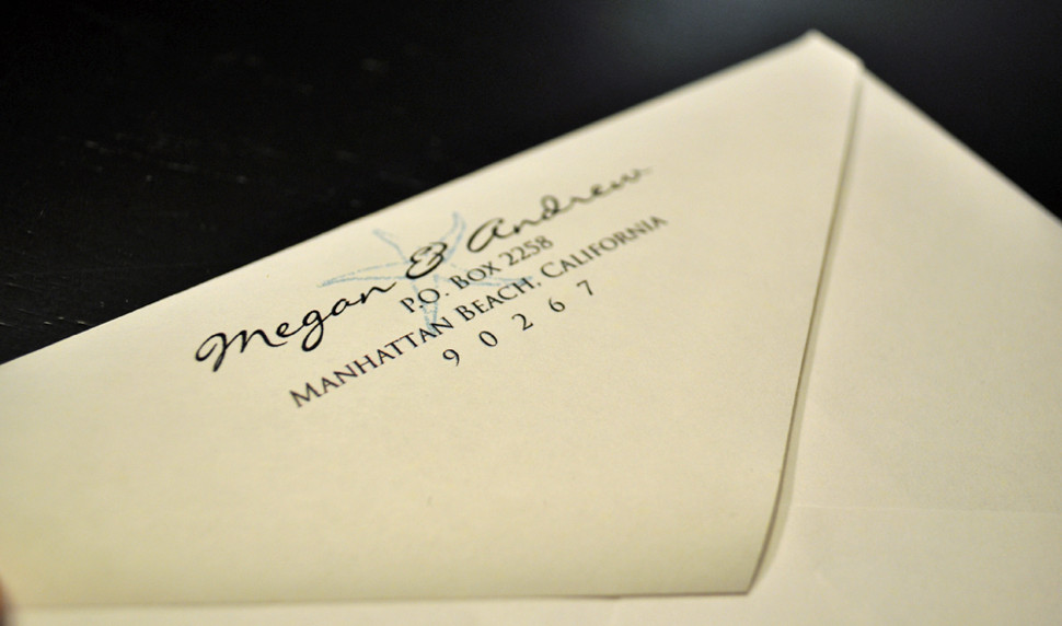 Wedding Invitations Return Address
 JW Impressions The Blog Envelope Garnish