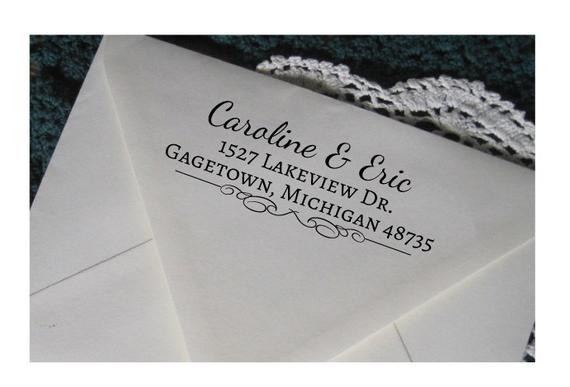 Wedding Invitations Return Address
 Personalized Return Address Stamp Custom Address Rubber