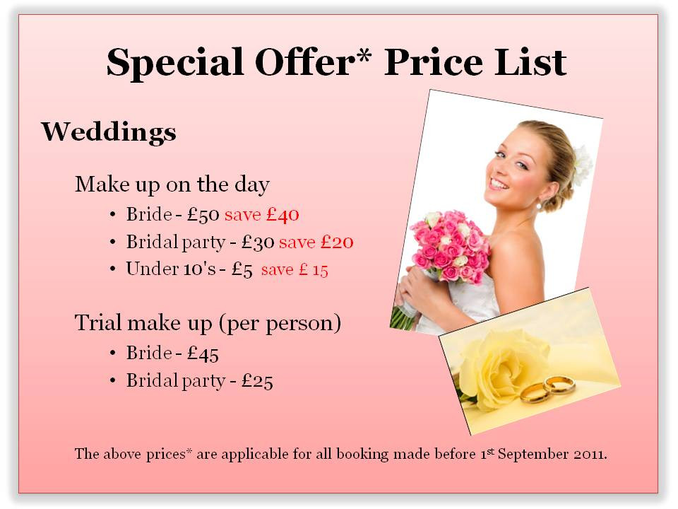 Wedding Makeup Prices
 How to start a freelance Makeup Artist business