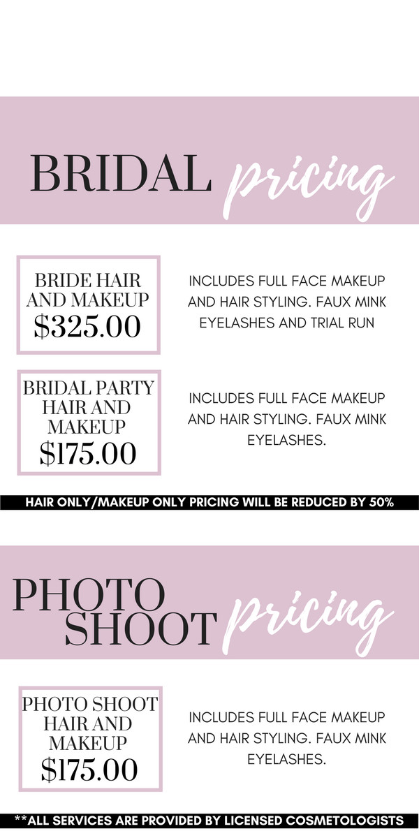 Wedding Makeup Prices
 Bridal Makeup Pricing Beste Awesome Inspiration