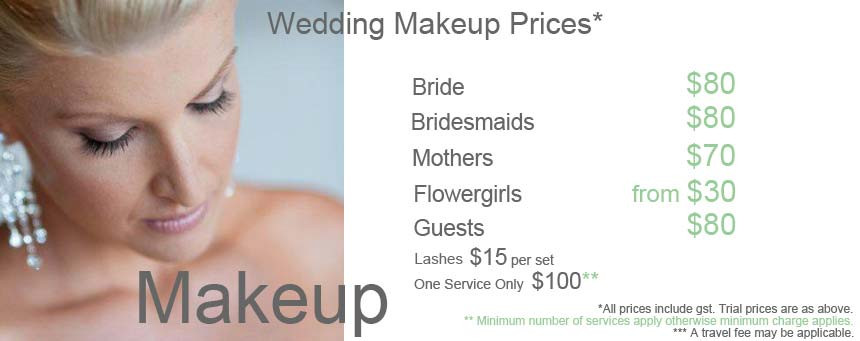 Wedding Makeup Prices
 Larissa Denham Prices Page