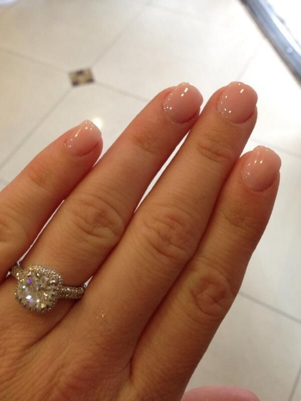 Wedding Nails Natural
 Kara Bosworth on