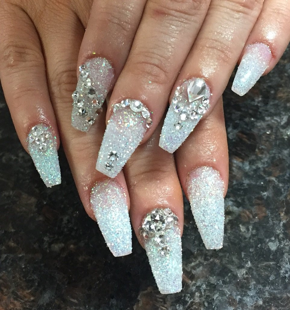 Wedding Nails With Glitter
 30 Fairy Like Wedding Nails For Your Big Day Wild About