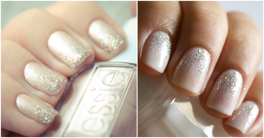 Wedding Nails With Glitter
 My Fancy Bride Blog 5 Wedding Nails Loved by People