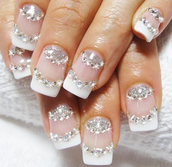 Wedding Nails With Glitter
 Schicke Nägel für Hochzeit