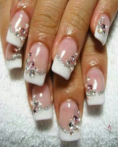Wedding Nails With Rhinestones
 65 Examples of Nail Art Design