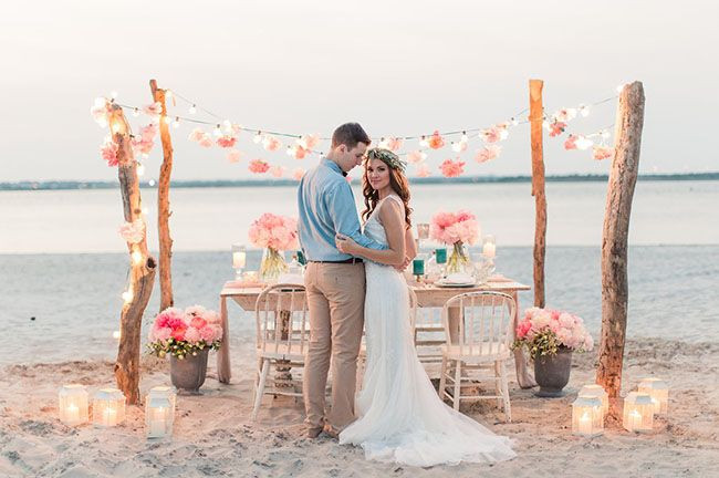 Wedding On The Beach
 Bohemian Wedding Arches Turn Any space Into A Romantic Enclave