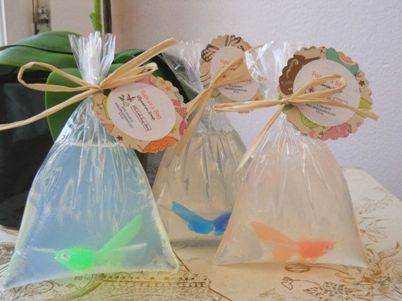 Wedding Party Favors For Kids
 10 Fish In A Bag Soap Favors Carnival themed party carnival