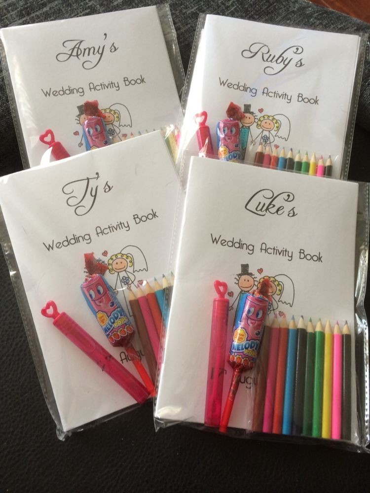 Wedding Party Favors For Kids
 Personalised children s wedding activity pack